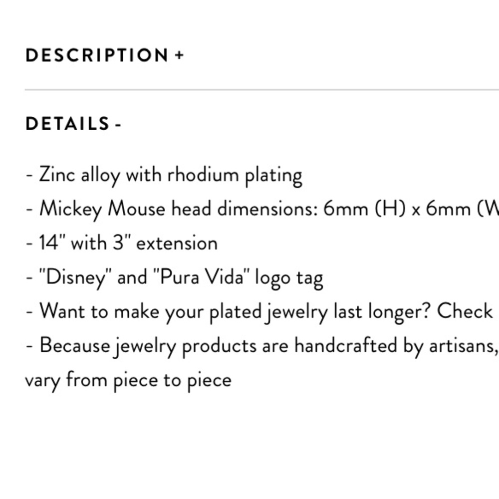 Disney Pura Vida Mickey Mouse necklace - Picture 5 of 5